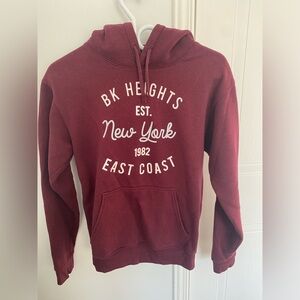 Ardene wine red color hoodie.